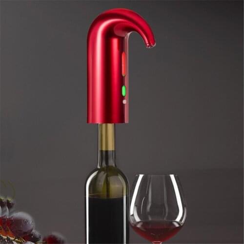 USB Smart Electric Wine Decanter Portable Automatic Red Wine Pourer Quick Wine Aerator Stainless Steel Decanter Dispenser