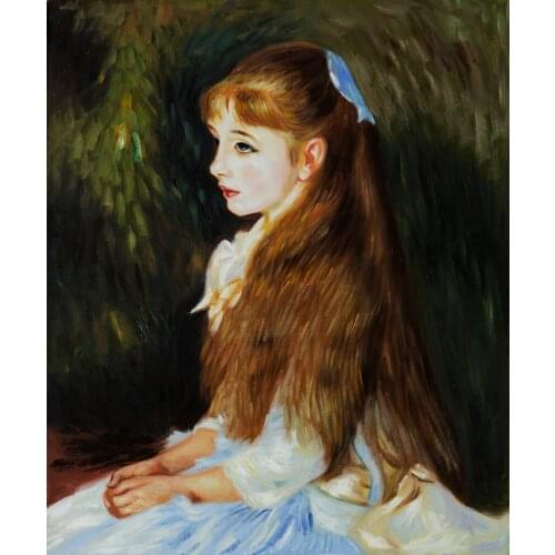 High quality Oil painting Canvas Reproductions Irene Cahen d'Anvers By Pierre Auguste Renoir hand painted