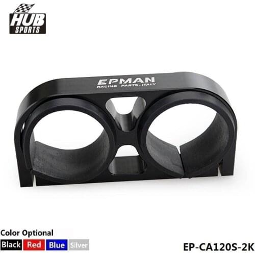 Billet Aluminum EPMAN 60MM Dual Fuel Filter Fuel Pump Bracket/Clamp/Mount For 044 Fuel Pump For Toyota HU-CA120S-2K