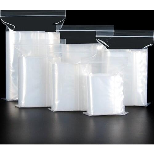 Small Sealed Bags Clear Plastic Bags Vacuum Storage Bag Resealable Transparent Bag Bag Jewelry ID Photo Bag Hot Sale