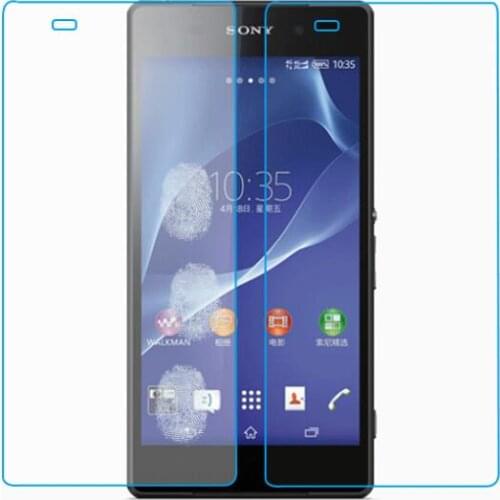 1pair(Front+Back) 0.3mm 2.5D 9H Anti-Shatter Tempered Glass Glass Film For Sony Xperia Z2 L50 L50W 5.2" Screen Protector Films