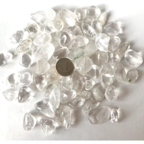 100g Natural White Crystal Quartz Broken Small Gravel Stone Quartz Transparent Fish Tank Flower Pot Garden Healing Home Ornament