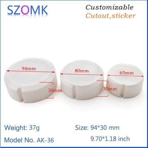 110 pcs, 94*30mm szomk flame retardant LED plastic electronics housing device box power supply control enclosure for pcb design