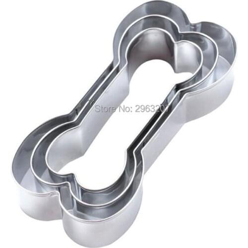 3Pcs/Set Bone Cookie Cutter Mold Sugarcraft Fondant Cake Biscuit Baking Mold DIY Fondant Cake Decorating Tools