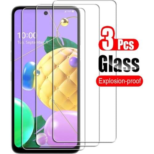 3PCS Tempered Glass For LG K52 K61 K62 K62+ K71 K8X K92 5G Neon Plus Phoenix 5 Q31 Q51 Q52 Q61 Q92 style3 Protective Screen Film