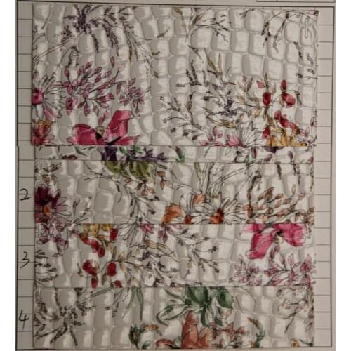 30 yards wholesale Bright printed PVC leather fabric stone leather material for Shoes, bags, clothing, belts, gloves, furniture