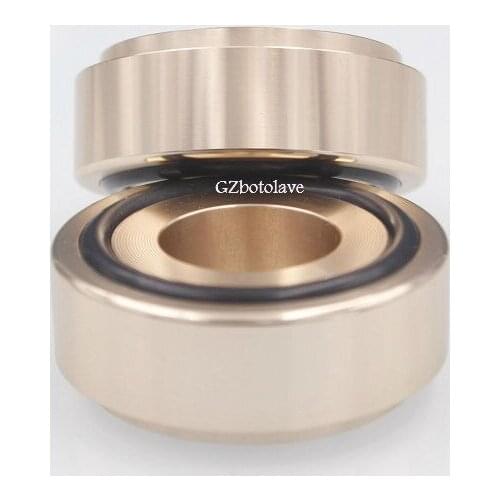 4PCS Aluminum 44*17 Audio amplifier speaker feet computer machine mats E style Golden Free ship