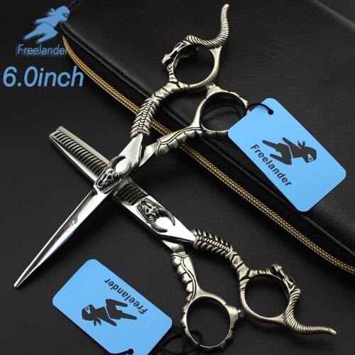 6.0in. Freelander Retro Style Profissional Hairdressing Scissors Hair Cutting Scissors Set Barber Shears High Quality Salon