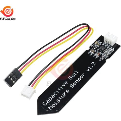 Analog Sensor Module Capacitive soil moisture sensor not easy to corrode wide voltage wire for Arduino 3.3-5.5V
