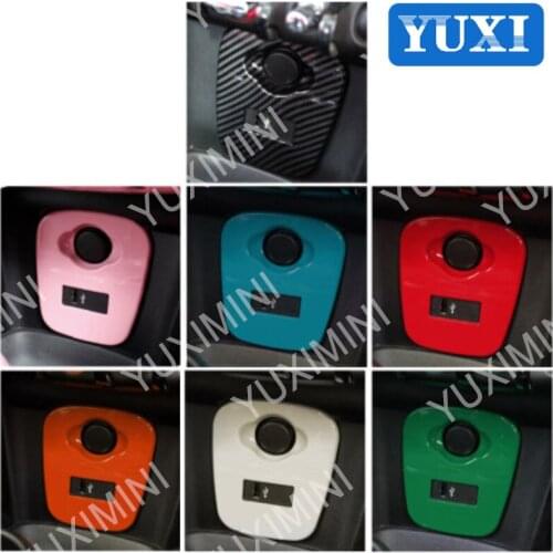 Car USB Panel Cigarette Lighter Data Line Connector Decorative Cover For BMW MINI ONE Cooper S F55 F56 F57 Interior Stickers