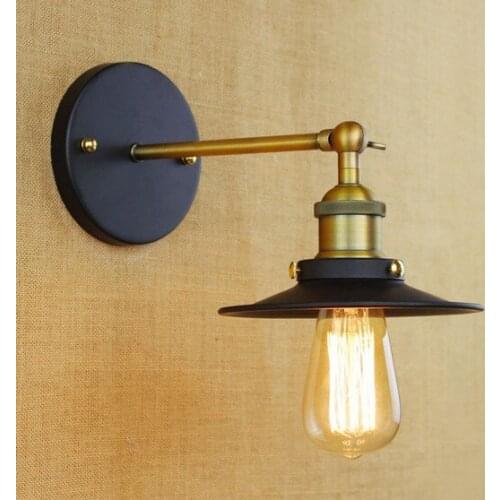 Loft Style Decorative Edison Wall Sconce Bedside Wall Lamp Black Dress Industrial Vintage Wall Light Fixtures For Home Lighting