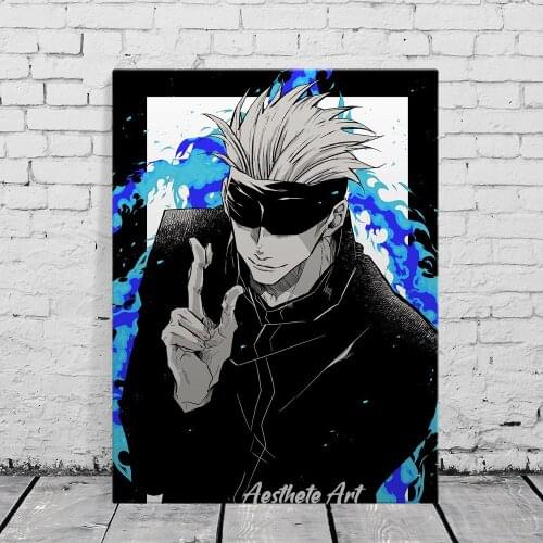 Gojo Satoru Jujutsu Kaisen Anime Manga Decoration Home Decor Canvas Painting Living Room Wall Art Picture Poster Print