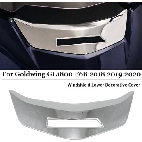 For HONDA Golden Wing GL1800 GL 1800 F6B Motorcycle electroplating fairing head cover front windshield lower trim cover 18-20