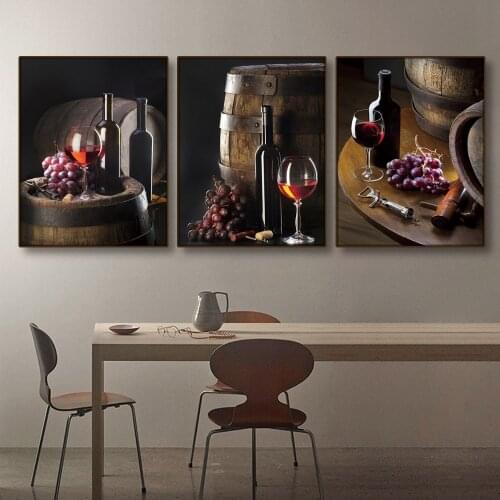 Kitchen Bar Home Decor Canvas Poster Still Life Painting Nordic Wall Art Prints Pictures For Living Room Dining Room Decoration