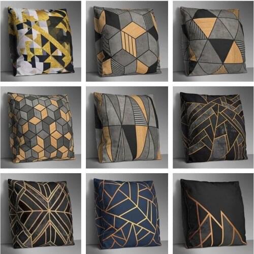Geometric Pattern Pillow Case Creative Square Bedroom Pillowcase Drop Shipping Pillow Covers