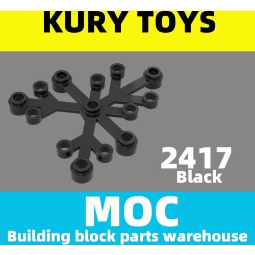 Kury Toys DIY MOC For 2417 100pcs Building block parts For Plant Leaves 6 x 5 For brick toys