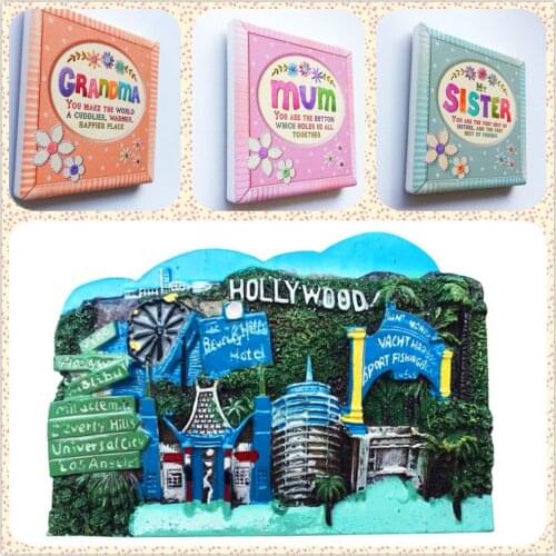 America fridge magnet Czech Thailand Korea Vietna Frankfurt Ukraine Paris Vietnam California Souvenir Home Decor