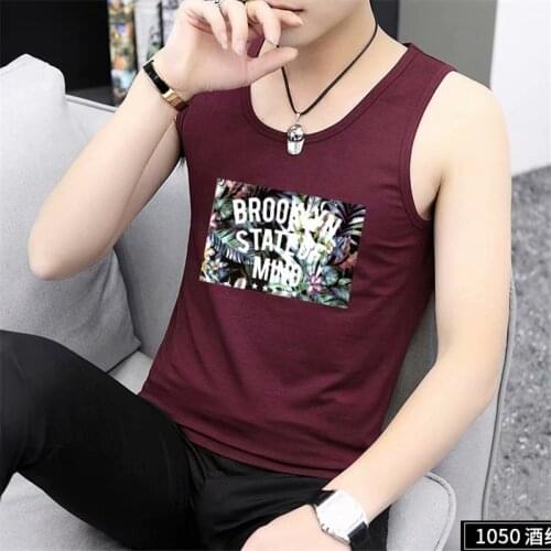 2020 Summer New Mens Tank Tops Fashion Streetwear Print Hip Hop Sleeveless Shirt Leisure Clothing Fitness Loose Men Tank Tops