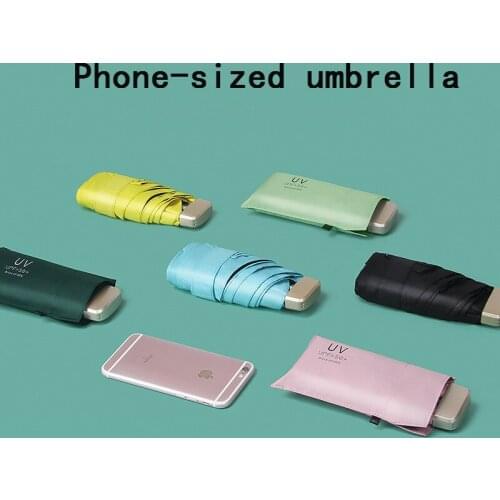 Mini Women Pocket Small Umbrella Anti UV Paraguas Sun Umbrella Rain Windproof Light Folding Portable Umbrellas For Boy Girl