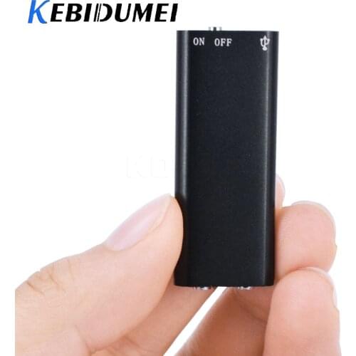 KEBIDUMEI 8G Mini Digital Audio Voice Recorder Dictaphone Stereo MP3 Music Player Memory Storage USB Flash Disk Drive MP3/WMA/WA