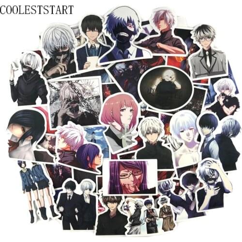 10/50Pcs/Lot Japan Anime Tokyo Ghoul For Luggage Laptop Skateboard Car Bicycle Backpack Decal Pegatinas Toy Stickers