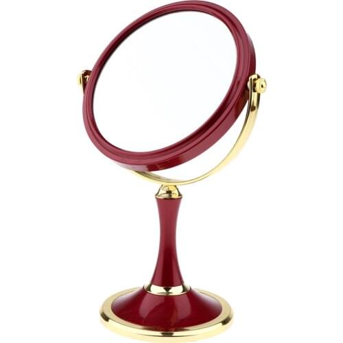 Desk Top Double-Sided 360° Swivel Vanity Makeup Mirror With 3x Magnification