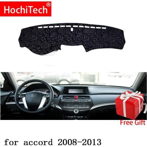 Rose Pattern Non-slip Dashmat Dash Mat Dashboard Cover Pad Cover Carpet Car Sticker for Honda accord 2008 2009-2013 Car Styling