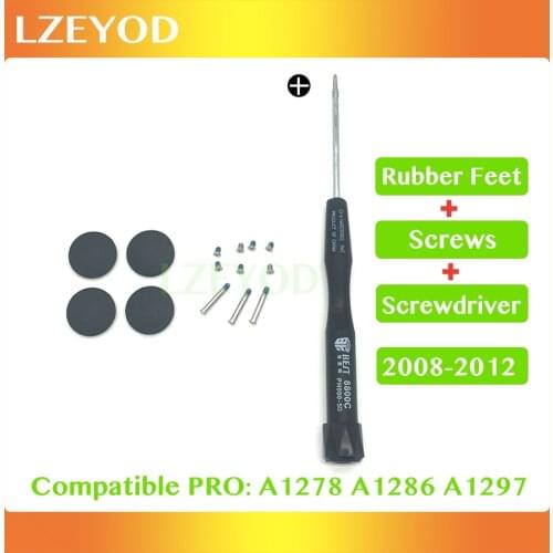 New For Macbook Pro 13" 15" 17" A1278 A1286 A1297 Rubber Feet Bottom Case Cover Rubber Feet/Screws/Screwdriver 2008-2012 Years