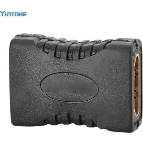 Wholesale 300Pcs/lot HDMI-compatible Female to Female F/F Coupler Extender Adapter Extension Connector for HDTV HDCP 1080P