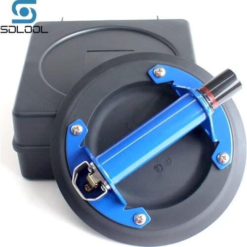 8" Metal Handle Vacuum Suction Cup Heavy Duty Lifter For Granite Marble Glass 204mm Lifting Tool With Carring Case