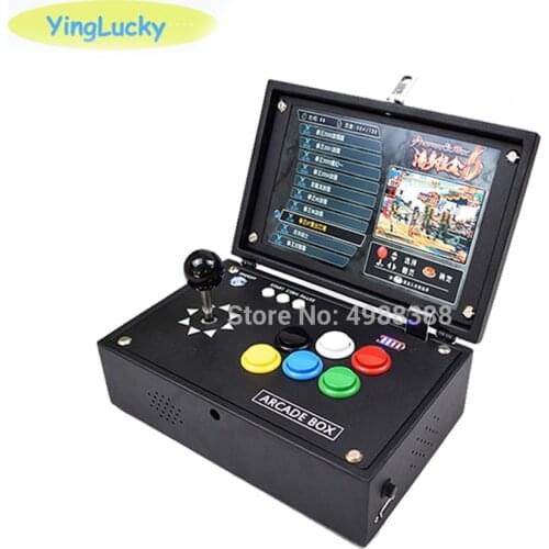 Raspberry Pi 3B + 10 inch arcade game LCD Video game console + arcade joystick + Pandora box 3D game