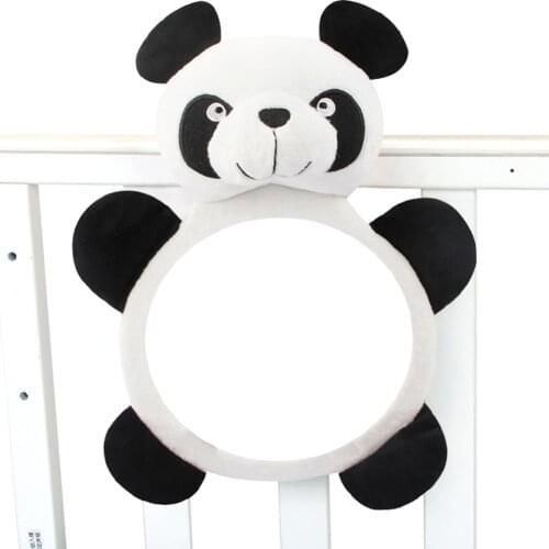 Adjustable Car Interior Baby Mirror Cute Cartoon Panda Elephant Shaped Infant Seat Rearview Mirror Automobiles Accessories