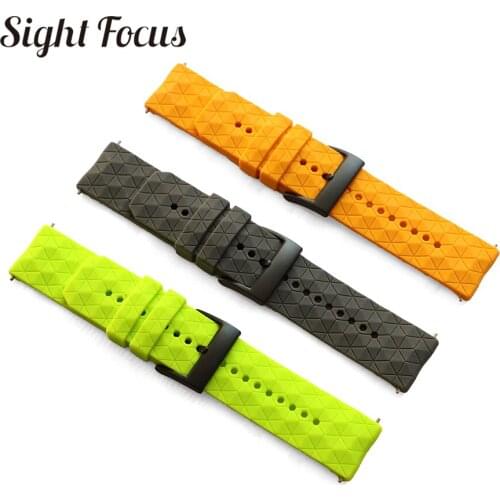 3d pattern 24mm Silicone Rubber Watch Strap For Suunto 9 / baro Compatible Suunto 7 Watchband Spartan Watch Band Traverse Strap