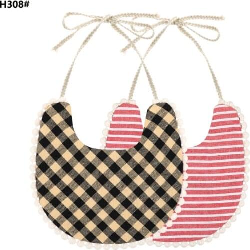 2020 Baby Feeding Bibs Tassel Double-deck Cotton Linen Burp Cloths Saliva Towel
