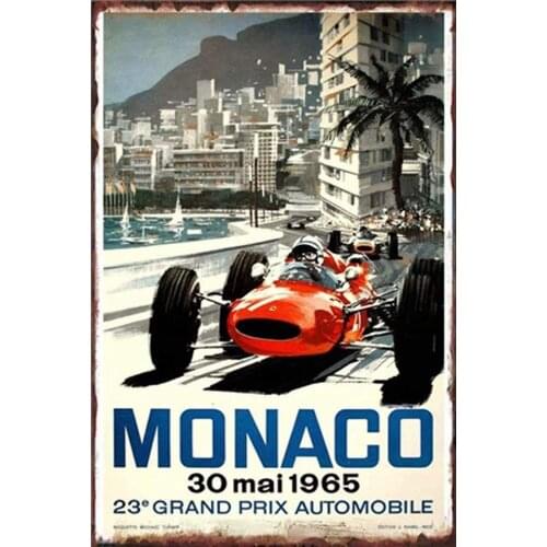 Vintage Car Metal Signs Tin Plate Sign Bar Mural Poster Funny Art Decor Vintage Aluminum Retro Metal Tin Sign