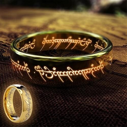 Lord Of Rings Secrets Ring The Lord Of The Rings Hobbit Power Ring Gold