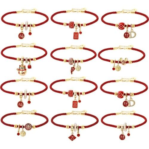 WEIXY Bracelets Red Thread