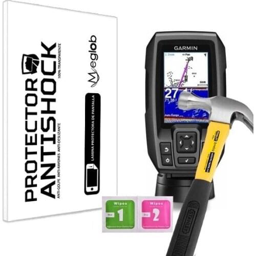Screen protector Anti-Shock Anti-scratch Anti-Shatter compatible with Garmin Fishfinder Striker 4