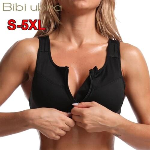 Women Running Zipper Lingerie Sportswear Feminine Sport Top Bras Sports Bra Crop Top Fitness For Fitness Gym Female Underwear