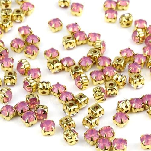 100pcs/lot 3mm/4mm/5mm/6mm Acrylic Rhinestone Buttons For Clothing Wedding Hair Accessories Decorative