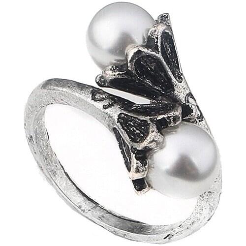 AKOLION Women's Silver Rings