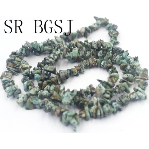 Free Shippning 7-8mm Freeform African Turquoises Chips Beads Natural Stone Beads DIY for Jewelry DIY 34inch