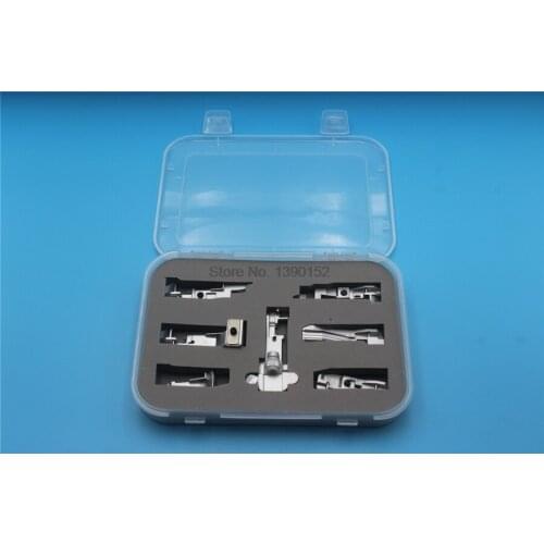 DHL 20set 7Pcs/Set Overlock Presser Foot Sewing Machine Parts Multifunctional Presser Foot shoe Sewing