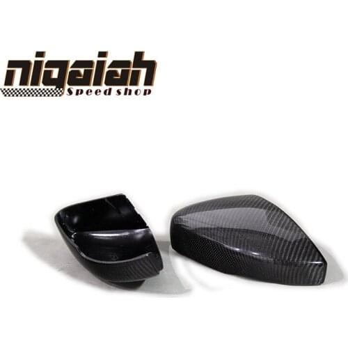 For Volkswagen POLO 2014-2016 Carbon Rearview Replacement Carbon Fiber Side Mirror Cover