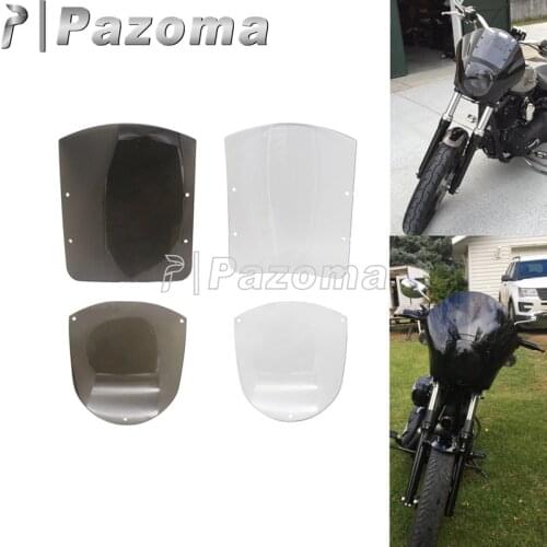 Smoke/Clear Quarter Headlight Fairing Replacement Windshield Wind Screen For Harley Dyna Sportster XL883 XL 1200 XDWG FXDXT FXLR