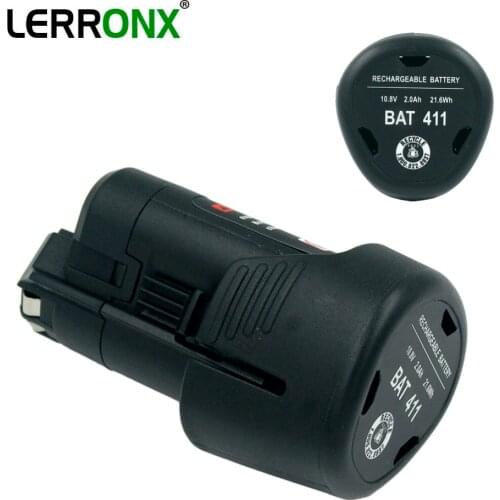 10.8V 2000mAh Lithium Cordless Drills rechargeable replacement battery for Bosch Power Tools BAT411 BAT412A BAT413A BAT411A