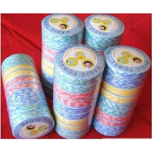 50pcs Multifunction Compressed towel Magic face towel tourism Travelers preferred Outdoor Sports Camping hand towel Wholesale