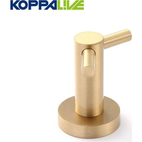 Customized home furniture wall mount clothes holders anti-corrosion brass coat hanger hook rack