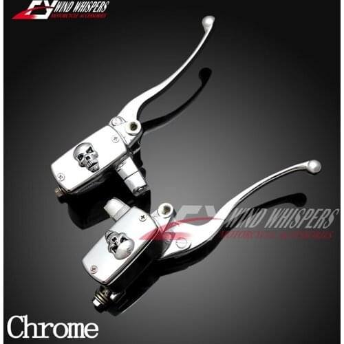 Motorcycle 1" 25mm skull Hydraulic Left right Clutch brake Master Cylinder For Honda Steed 400 600 Magna 250 750 Shadow 400 750
