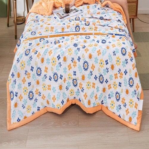 2021 New Arrival Summer Air Condition Quilts Duvet Bed Linens Washed Cotton Throw Blankets Bedding